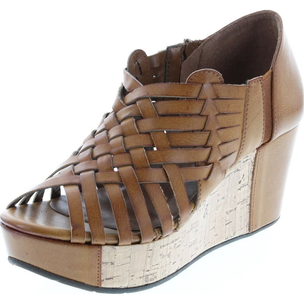 Pierre Dumas Womens Natural-9 Wedge Taupe Suede 